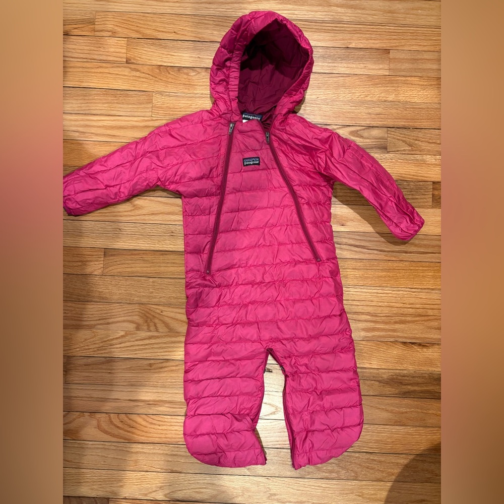 Patagonia Fuchsia Baby Snowsuit